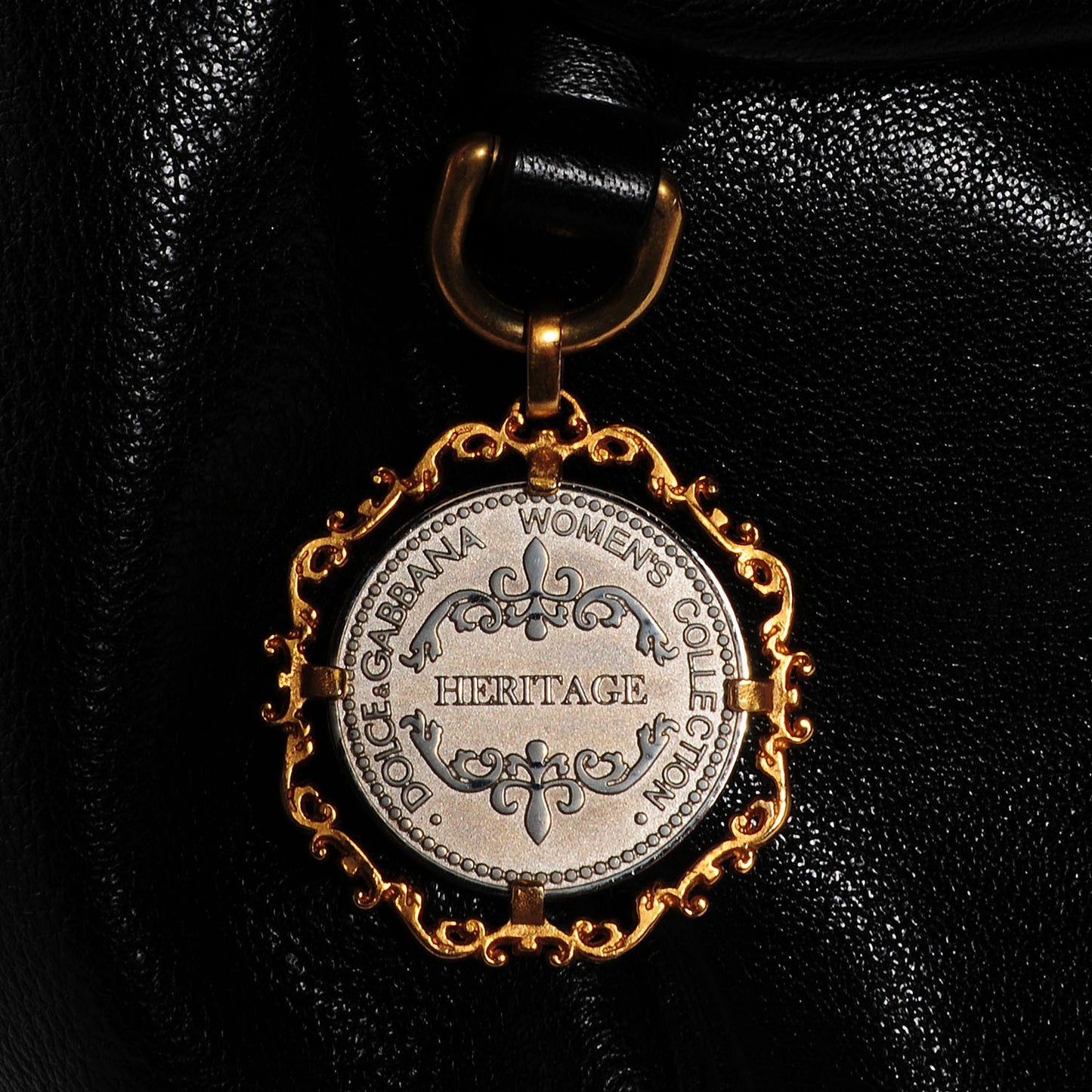 Deerskin Large Miss Sicily Satchel Black