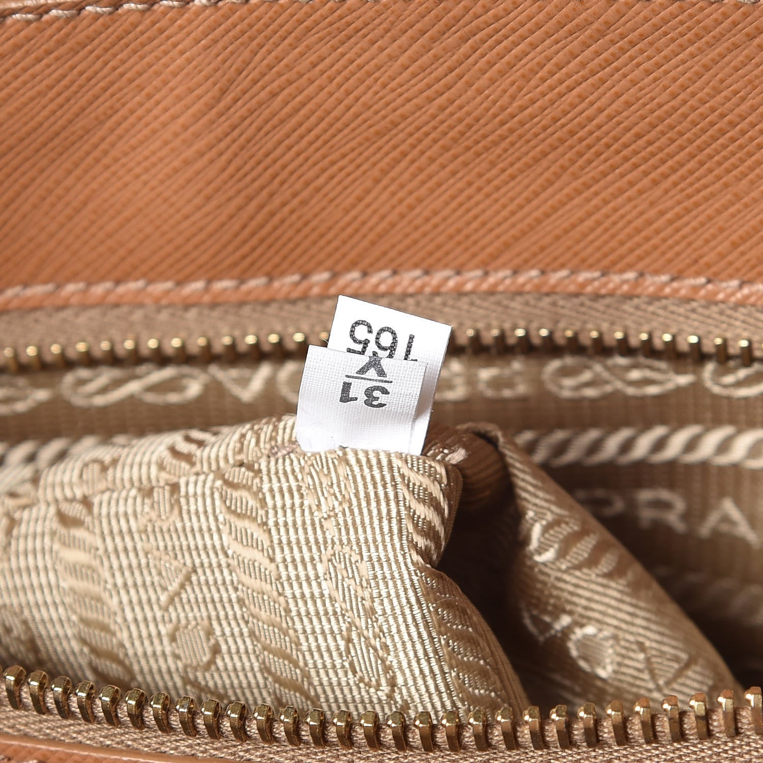 Prada Saffiano Large Galleria Double Zip Tote Caramel 10 of 21