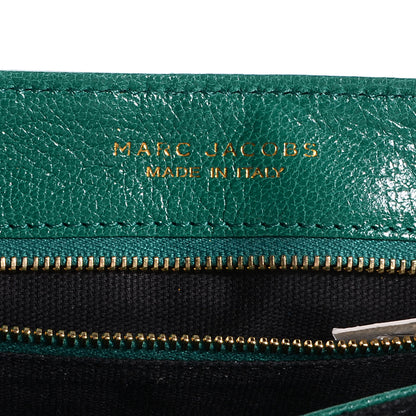 Marc Jacobs Lambskin Baroque Large Single Flap Emerald 6 of 8