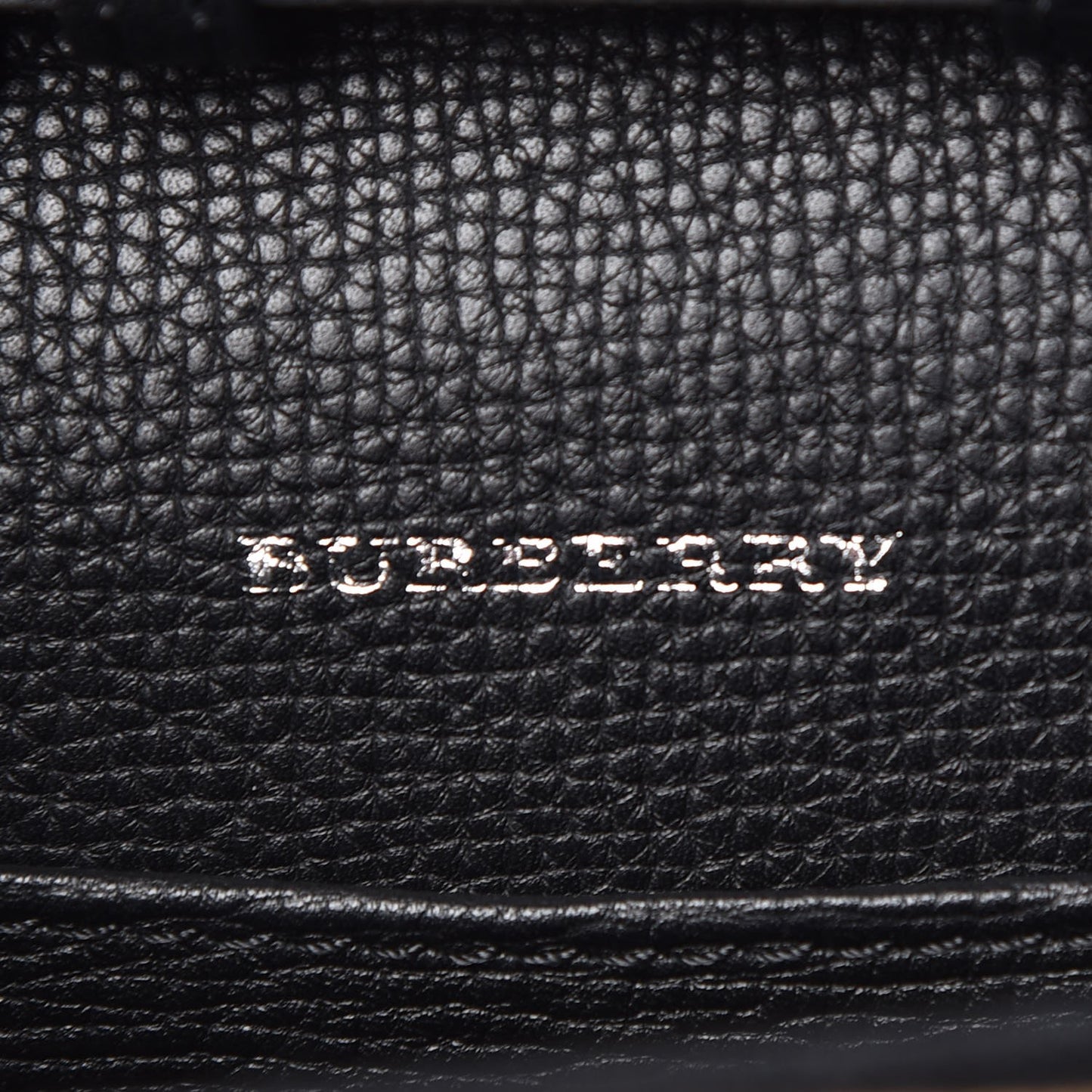 Grainy Calfskin Vintage Check Mini Macken Crossbody Bag Black
