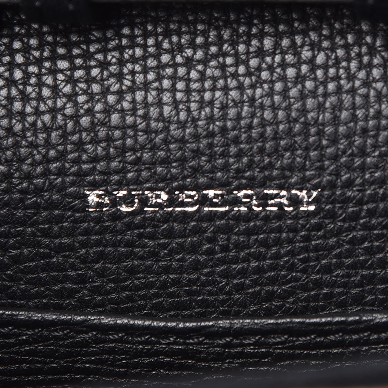Burberry Grainy Calfskin Vintage Check Mini Macken Crossbody Bag Black 6 of 8