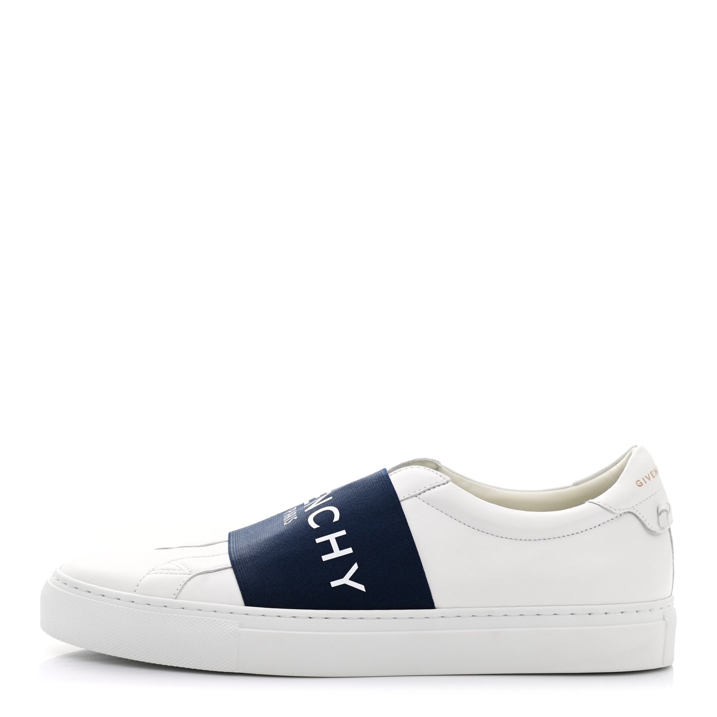 Calfskin Band Logo Mens Urban Street Sneakers 41 White Navy
