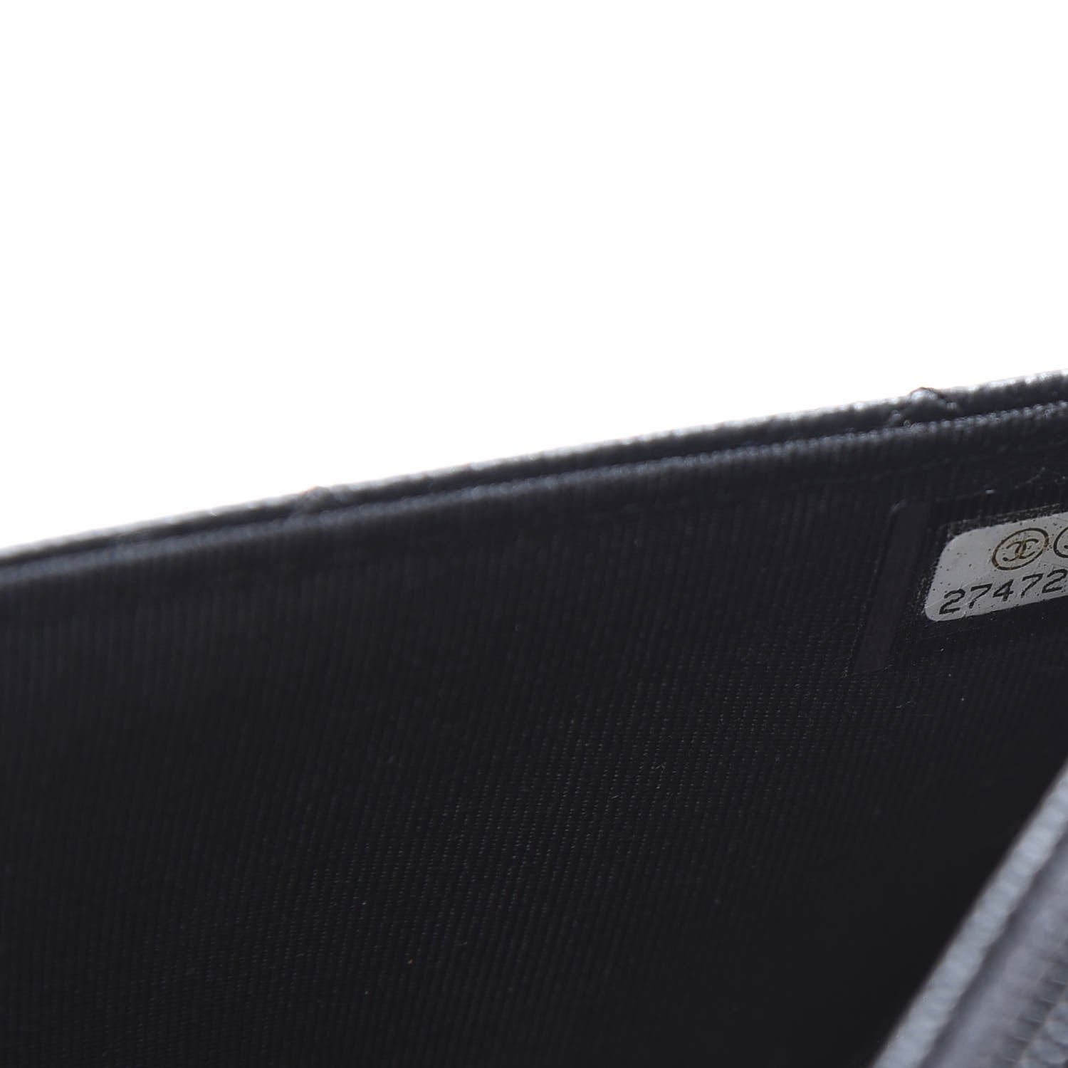 Chanel Grained Calfskin Quilted CC Box Wallet On Chain WOC Black 8 of 13
