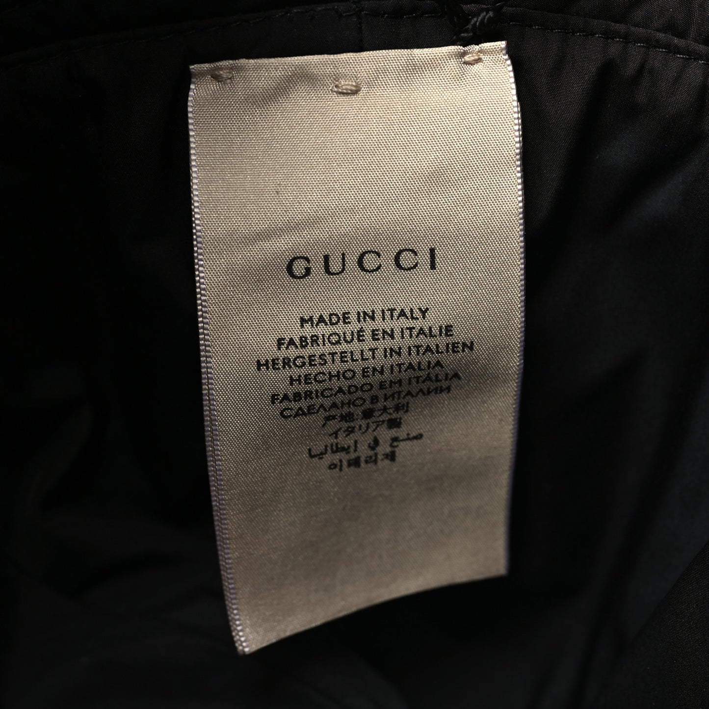 Nylon GG Bucket Hat M Black