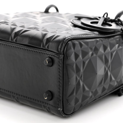 Christian Dior Calfskin Diamond Cannage Mini Lady Dior Black 9 of 11