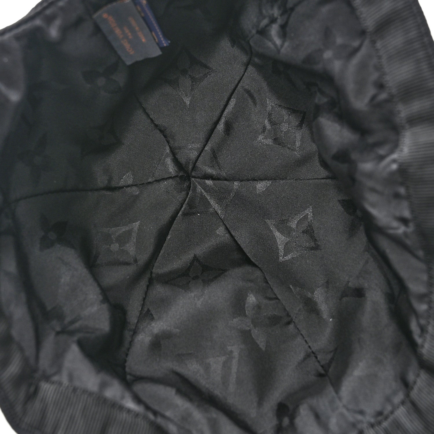 Louis Vuitton Monogram Cotton Jacquard Embroidered LV Day Cap M Black 7 of 8