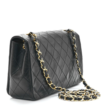 Chanel Lambskin Quilted Small Single Flap Bag Black 3 of 12