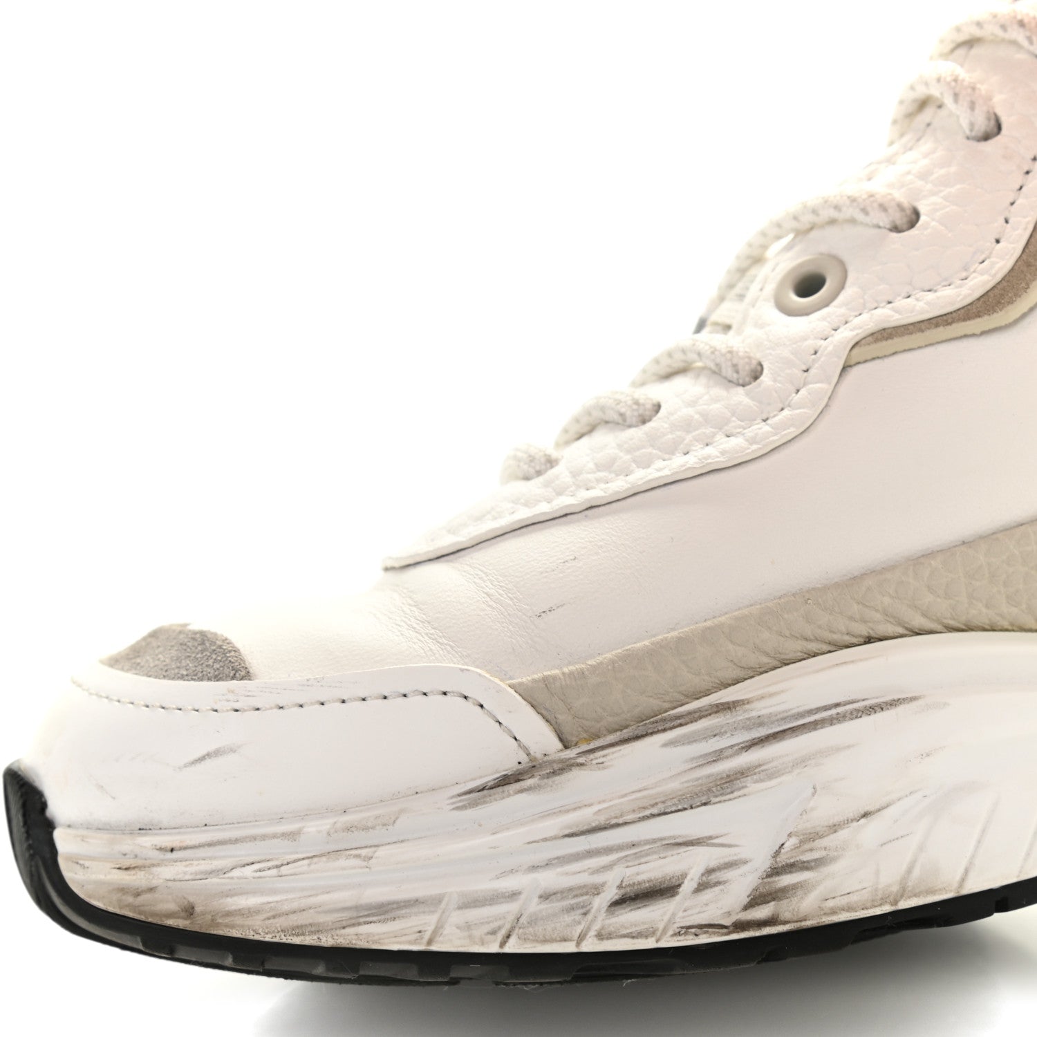 Valentino Garavani Calfskin Split Shegoes Sneakers 36.5 Ghiaccio White 9 of 14