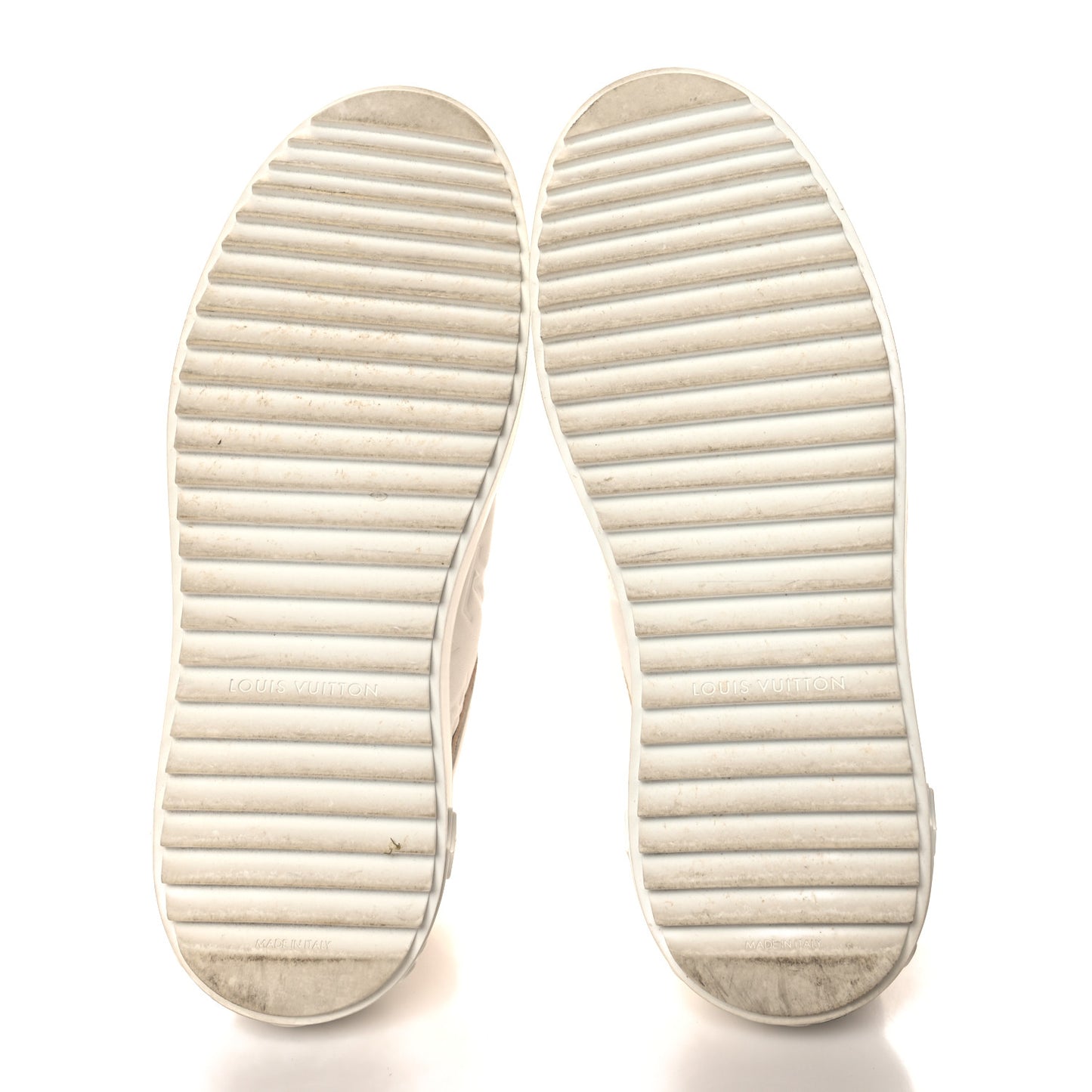 Monogram Embossed Calfskin Damier Azur Time Out Sneakers 36.5 Rose Clair Pink