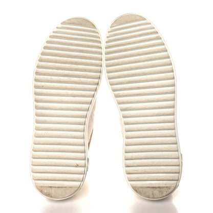 Louis Vuitton Monogram Embossed Calfskin Damier Azur Time Out Sneakers 36.5 Rose Clair Pink 6 of 9