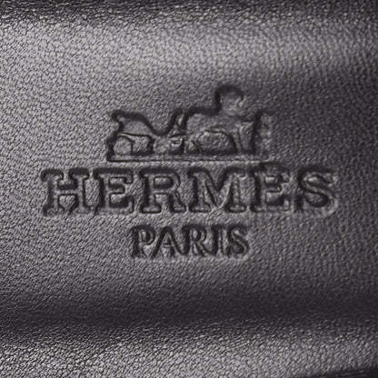 Hermes Patent Oasis Sandals 38 Black 7 of 10