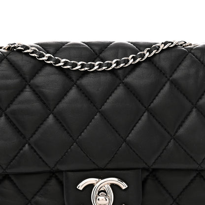 Chanel Lambskin Quilted Medium Coco Rain Flap Black 8 of 11