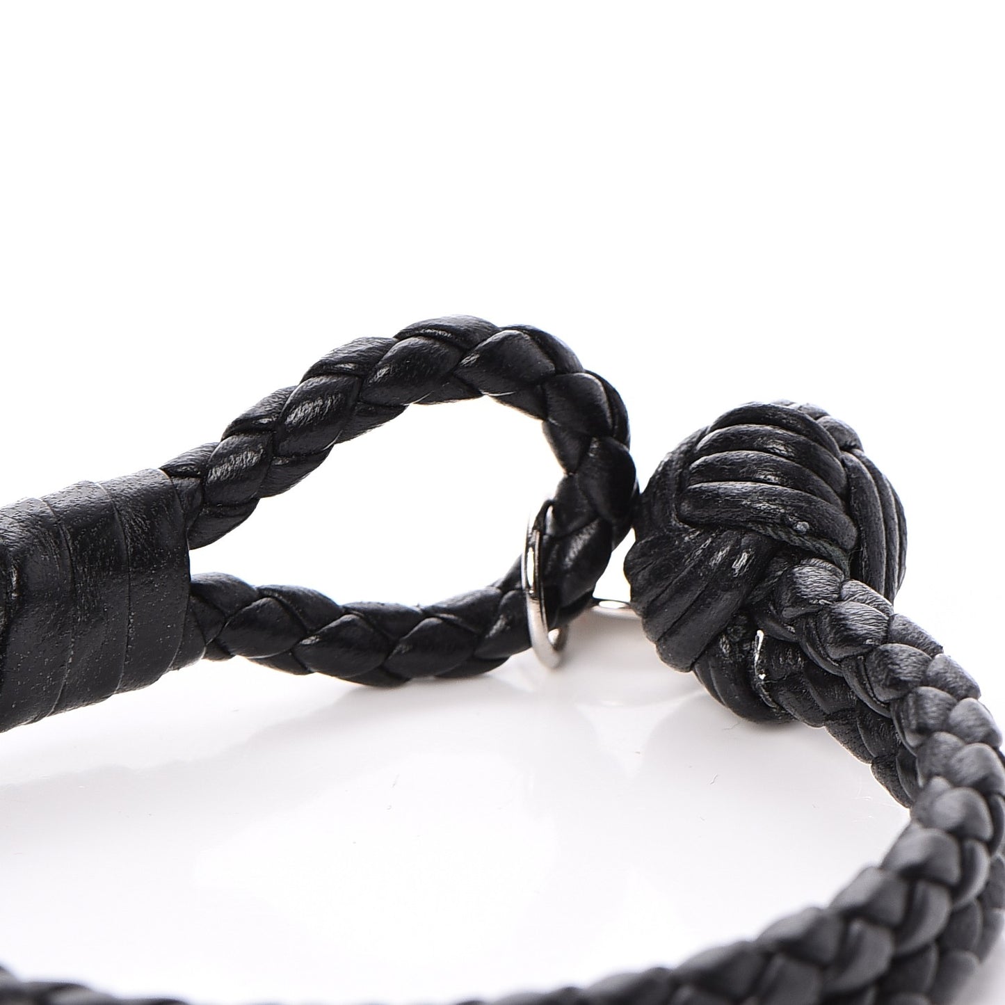 Nappa Intrecciato Bracelet S Nero Black
