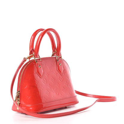 Louis Vuitton Vernis Alma BB Rouge Grenadine 3 of 13