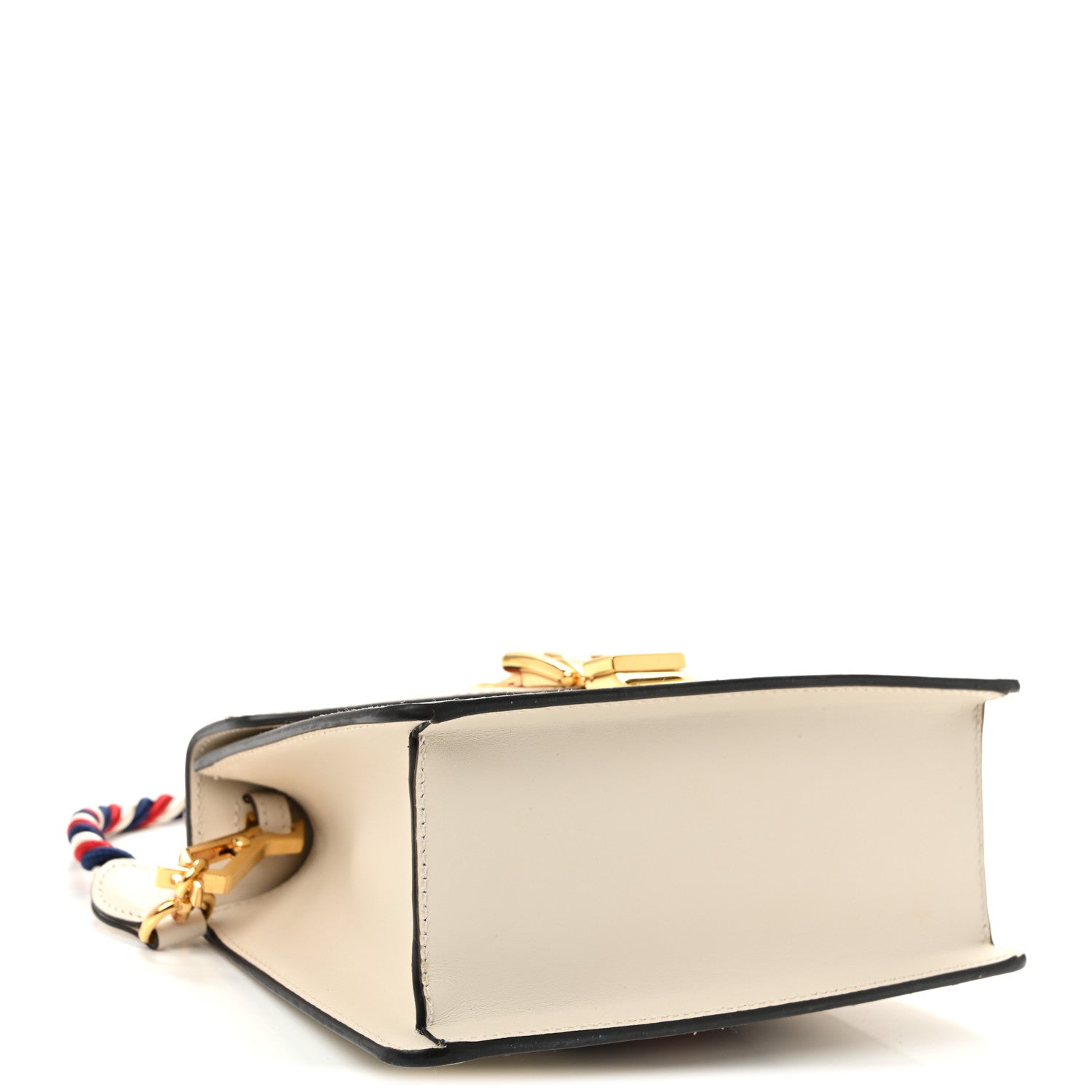 Gucci Calfskin Mini Sylvie Top Handle Bag White 4 of 14
