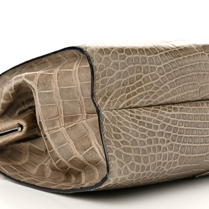 Prada Crocodile Velvet Frame Bag Purple 9 of 21