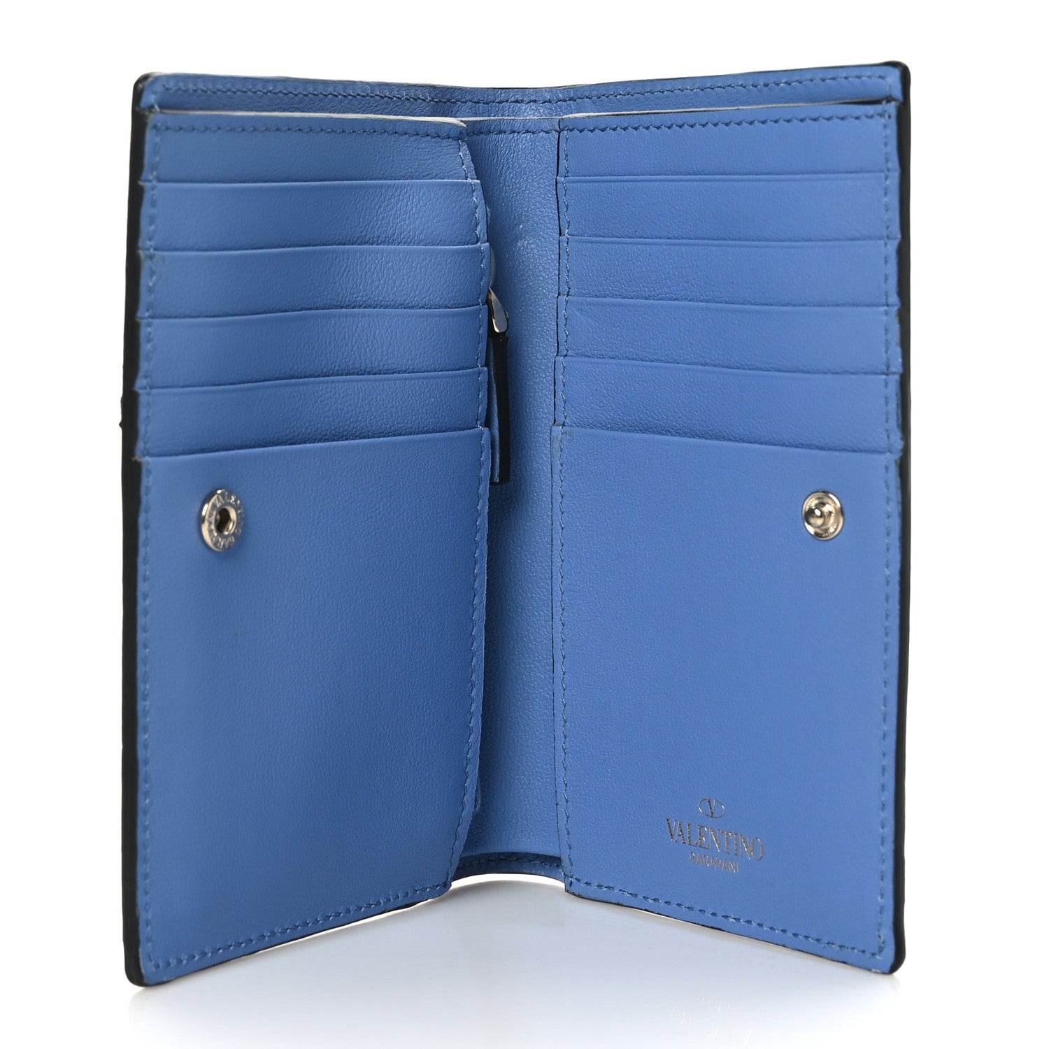 Valentino Garavani Calfskin Rockstud Bi-Fold Organizer Wallet Angel 5 of 7