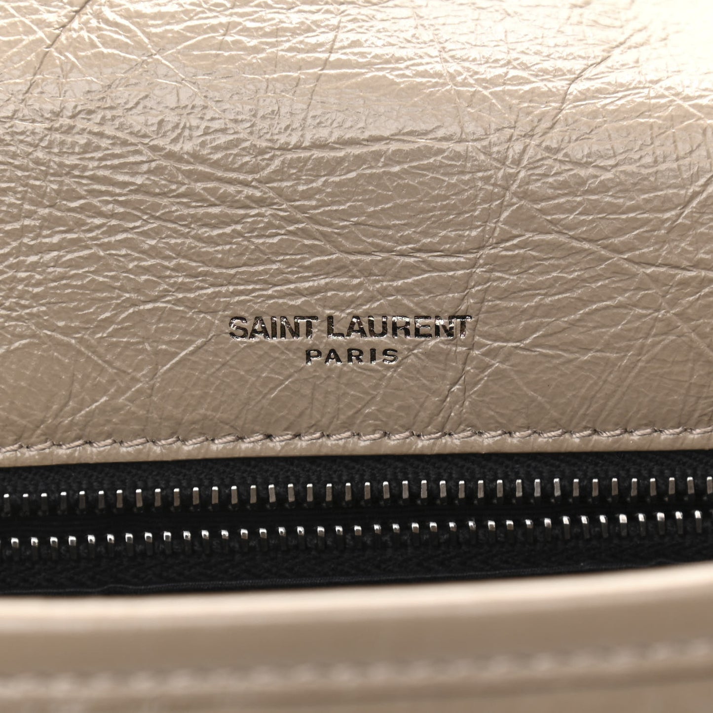 Crinkled Calfskin Matelasse Monogram Medium Niki Chain Satchel Light Natural