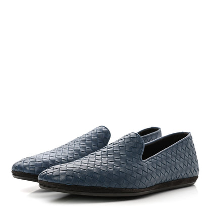 Bottega Veneta Nappa Intrecciato Mens Loafers 43 Deep Blue 3 of 7
