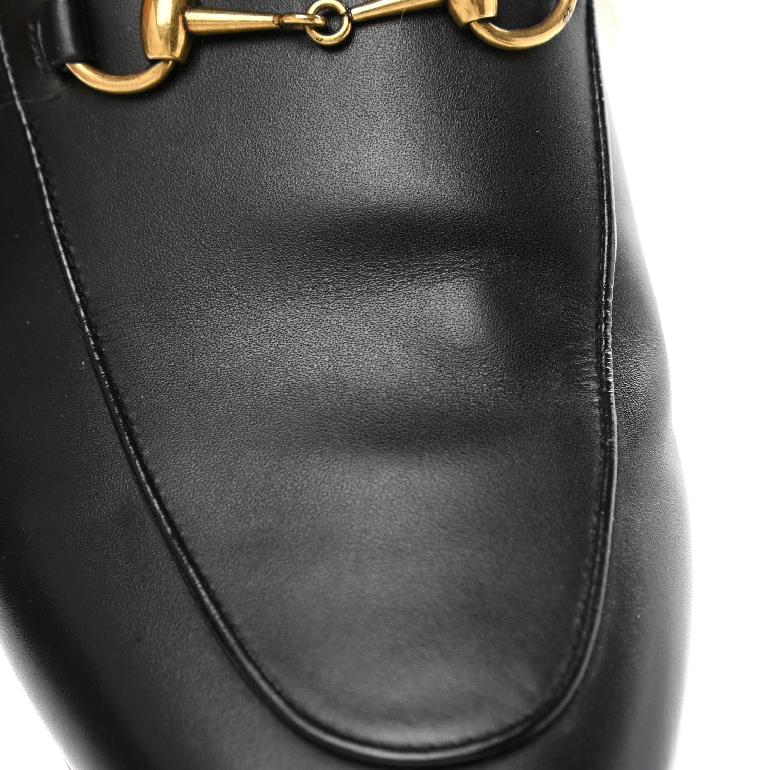 Gucci Calfskin Fur Womens Princetown Slippers 40 Black 9 of 10