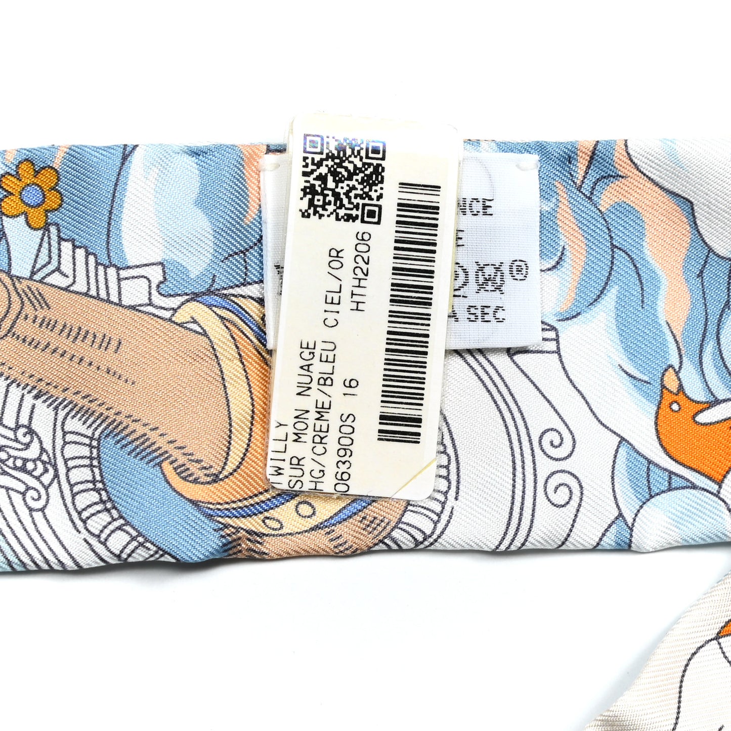 Silk Sur Mon Nuage Twilly Creme Bleu Ciel Orange