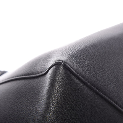 Celine Soft Grained Calfskin Medium Belt Cabas Phantom Black 12 of 16