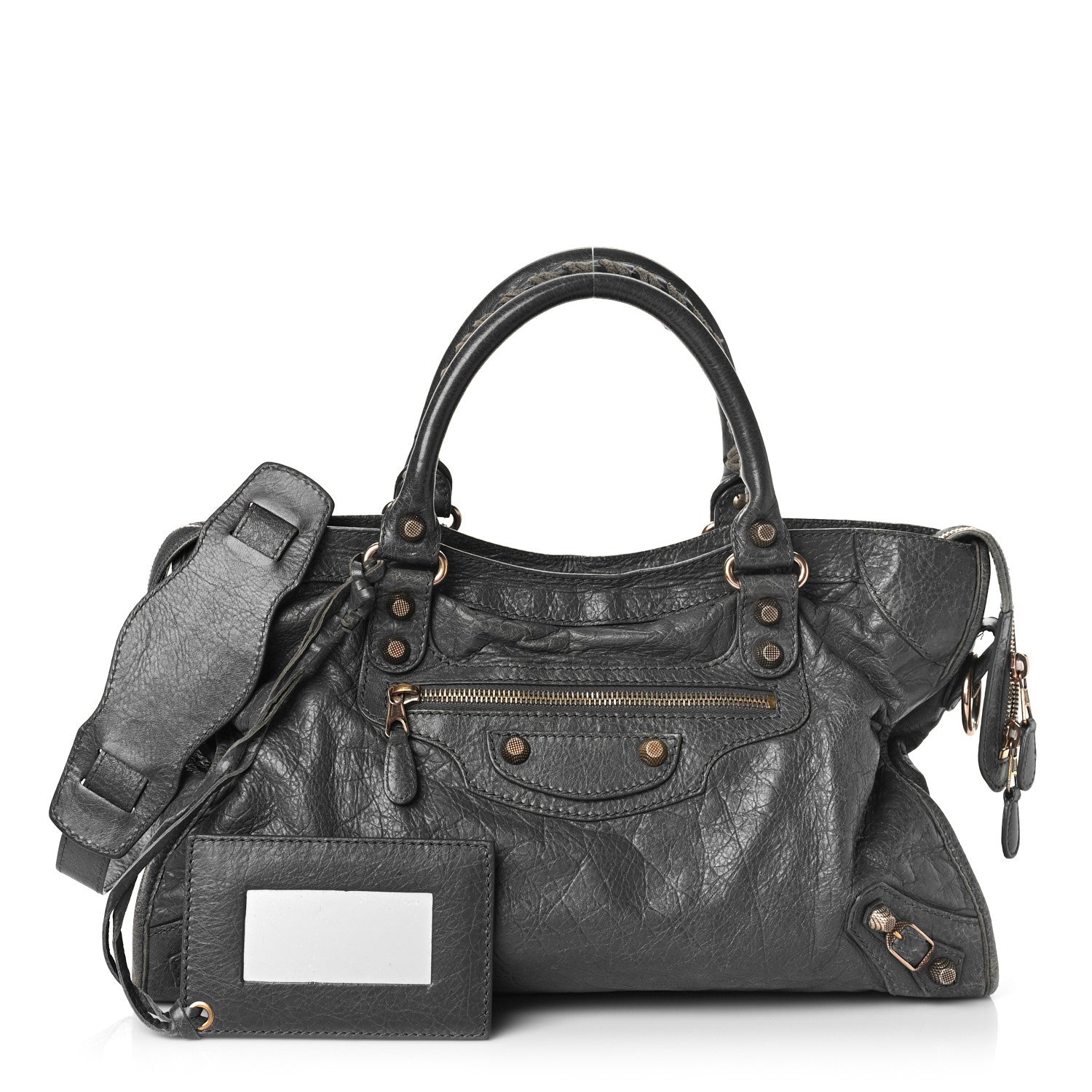 Balenciaga Agneau Giant 12 Rose Gold Hardware City Gris Tarmac 1 of 19