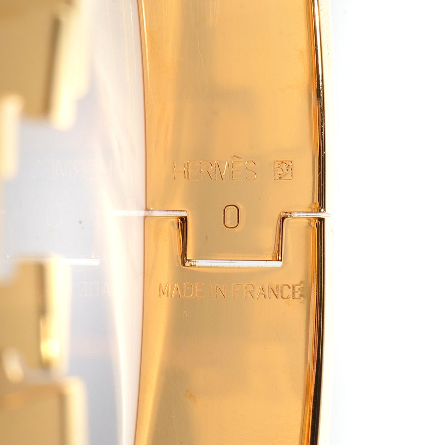 Enamel Narrow Clic Clac H Bracelet PM Orange