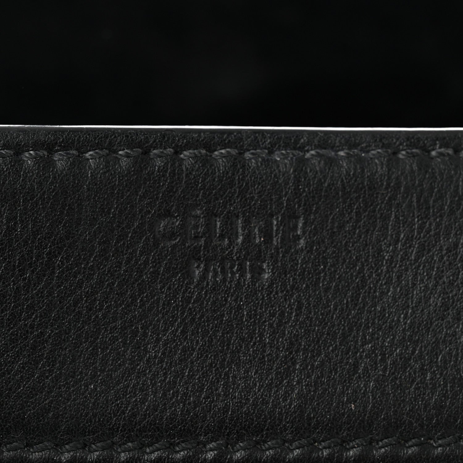 Celine Supple Calfskin Medium Phantom Luggage Black 6 of 14