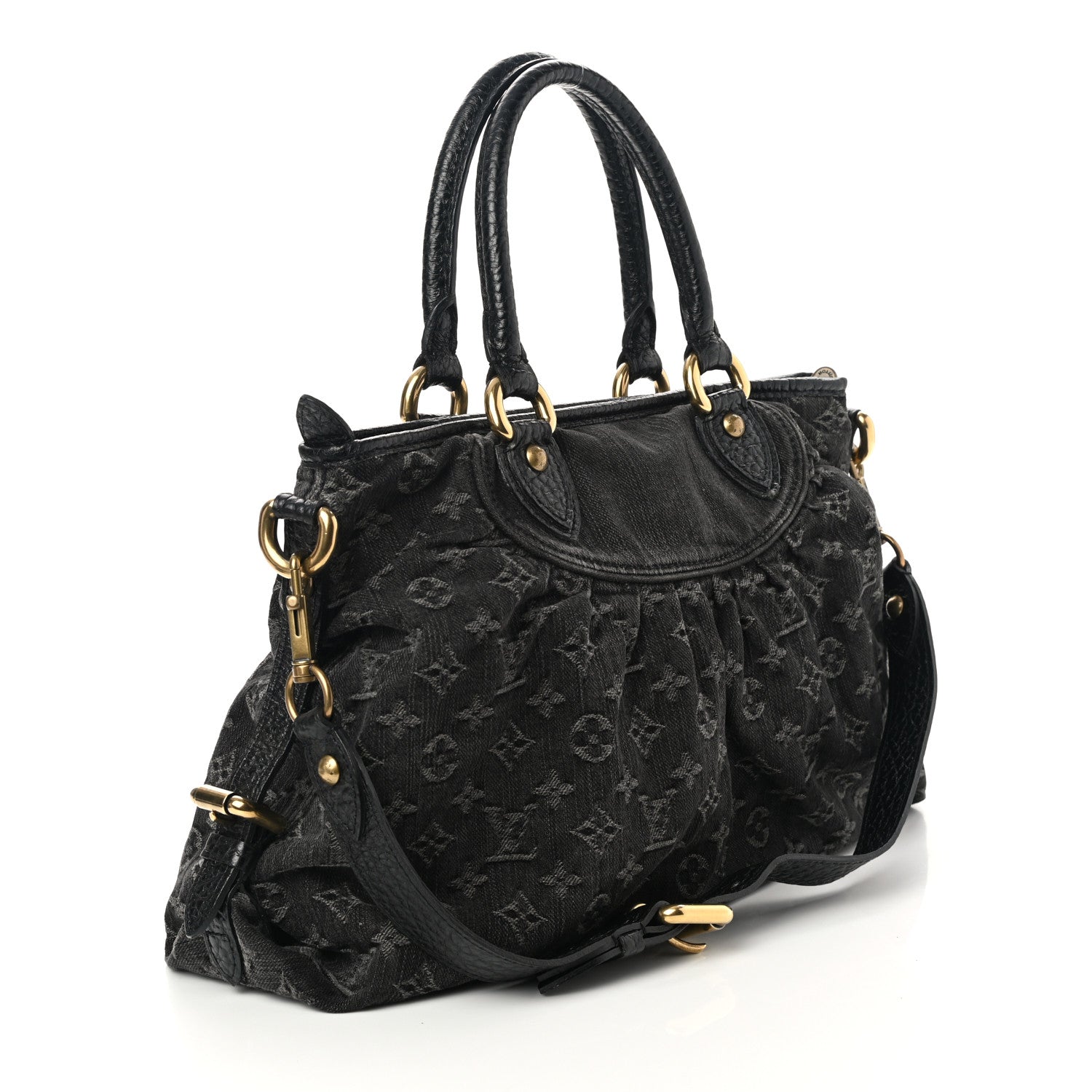 Louis Vuitton Denim Neo Cabby MM Black 3 of 13