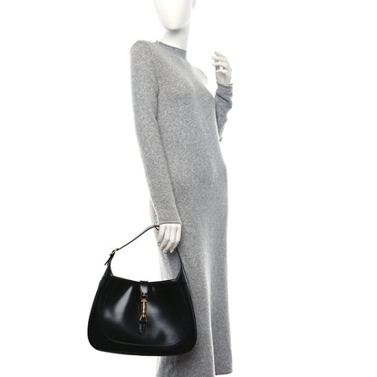 Gucci Boarded Dyana Lux Calfskin Medium Jackie 1961 Hobo Black 2 of 9