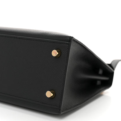 Hermes Epsom Kelly Sellier 25 Black 10 of 11