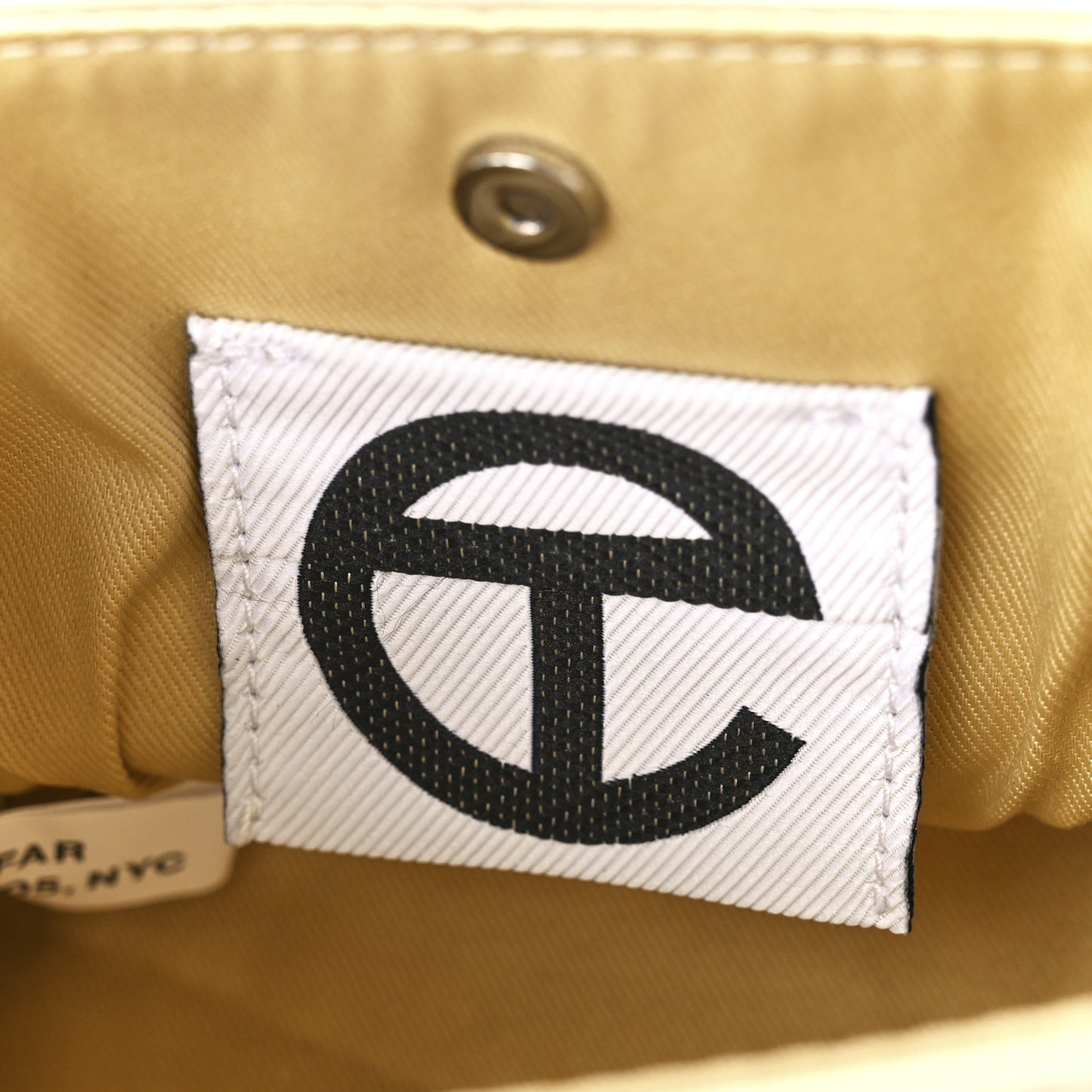 Vegan Leather Small Shopping Bag Cream