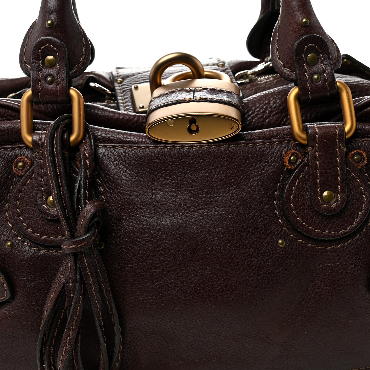 Chloe Calfskin Small Paddington Satchel Brown 8 of 12