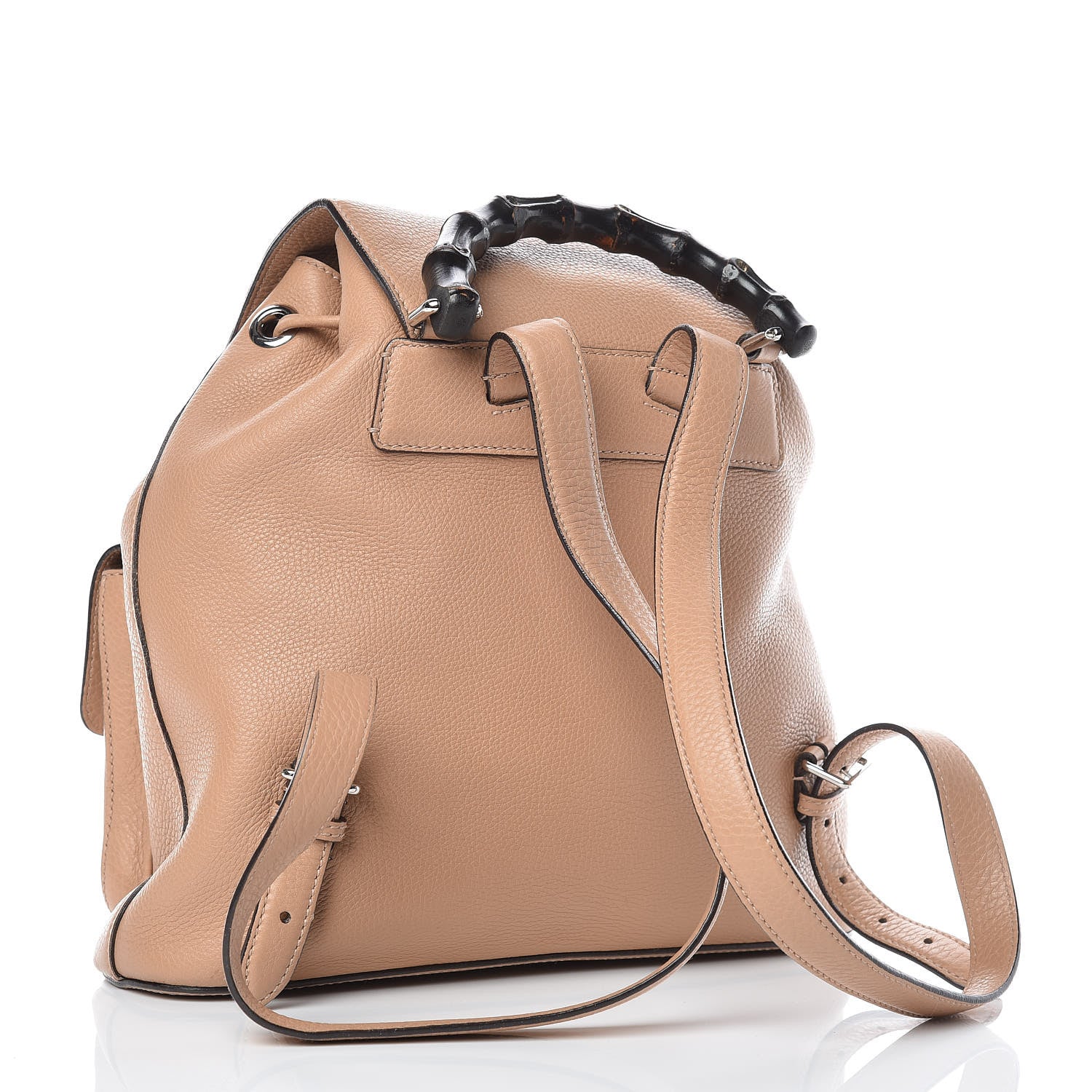 Gucci Cellarius Calfskin Medium Bamboo Backpack Camelia 3 of 13