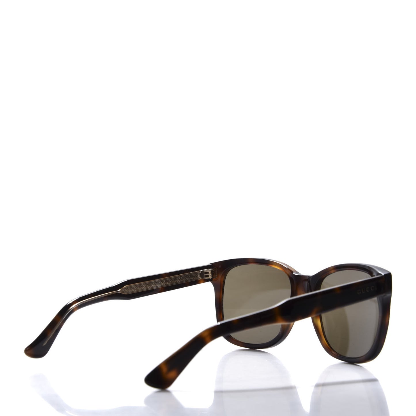 Rhinestone Acetate Square Sunglasses GG0047S Tortoise