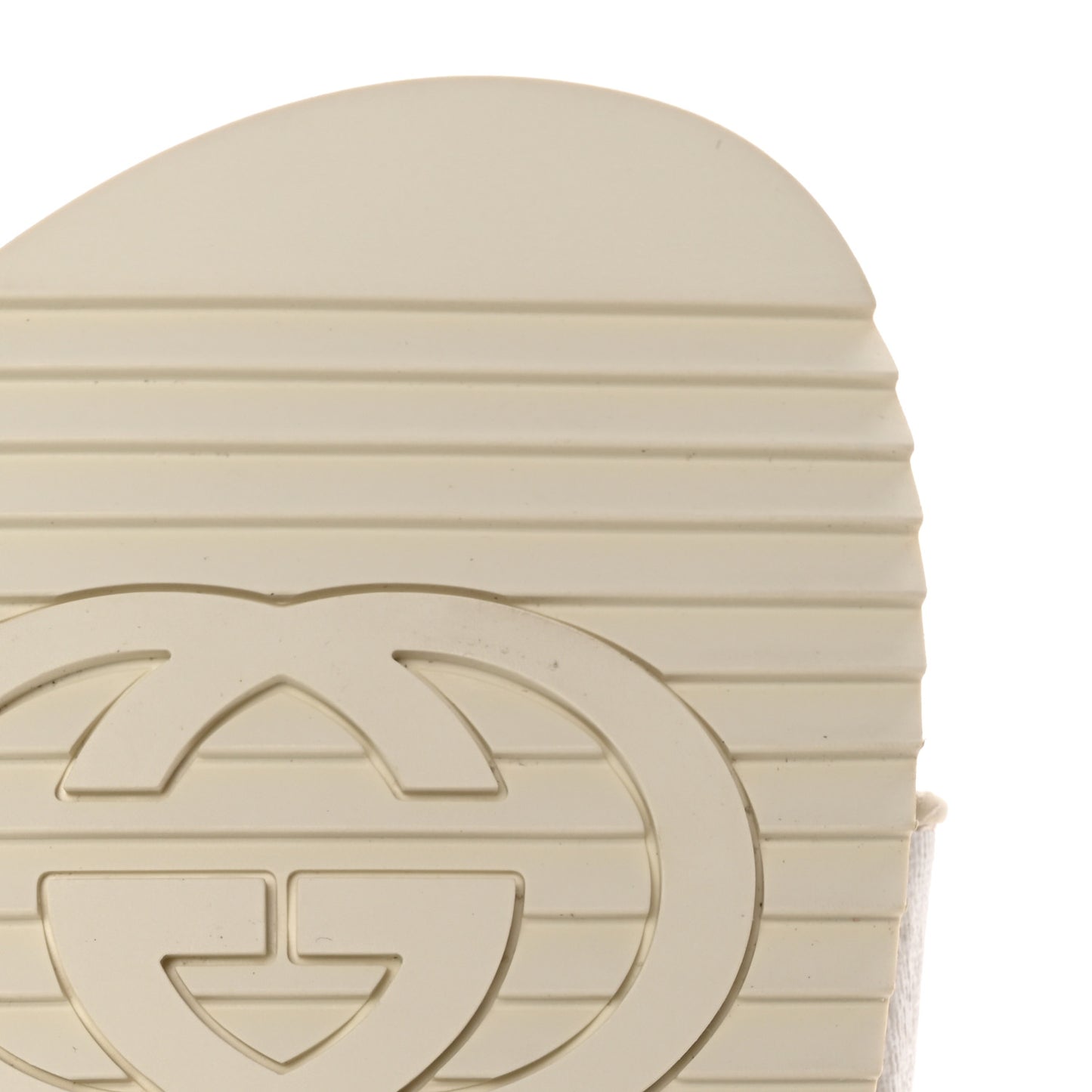 GG Supreme Monogram Demetra Mens Slide Sandals 11 White Mystic White