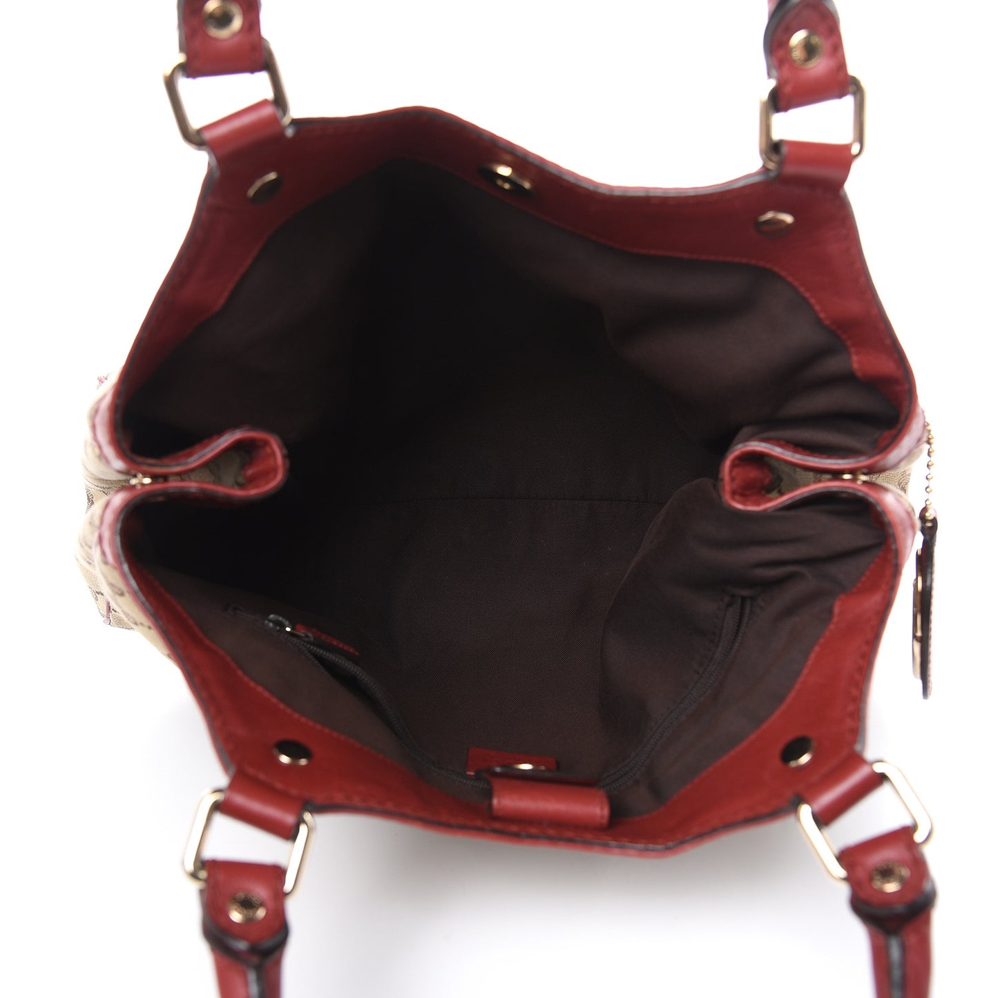 Monogram Medium Sukey Tote Dark Red