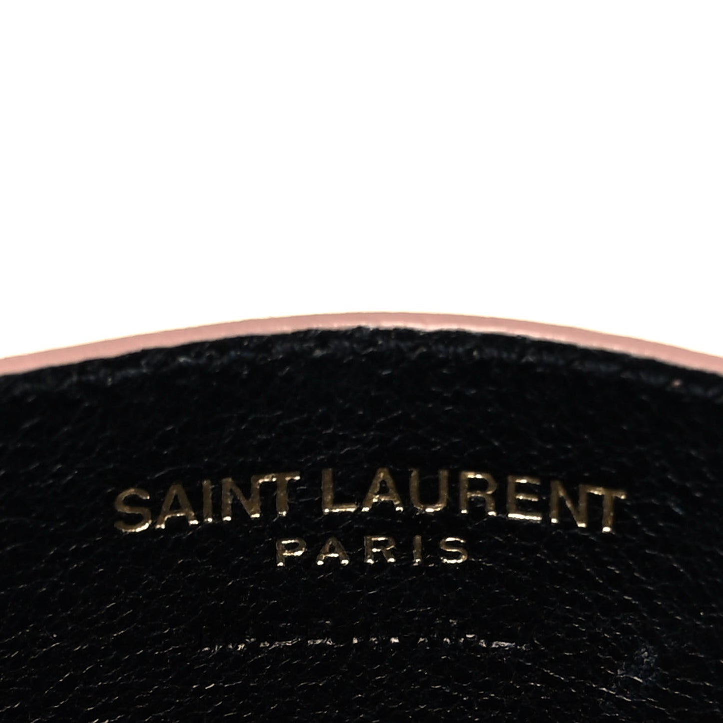 Grain De Poudre Matelasse Chevron Monogram Credit Card Case Pale Pink