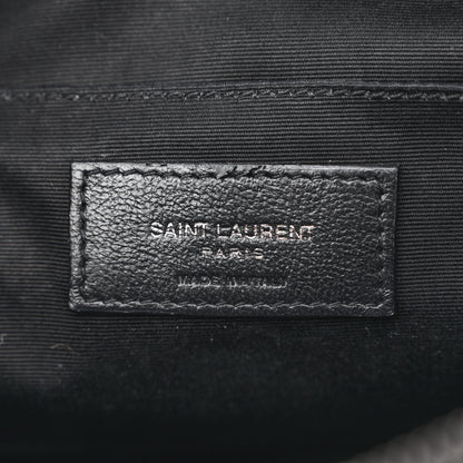 Saint Laurent Calfskin Matelasse Monogram Monochrome Lou Camera Bag Black 6 of 12