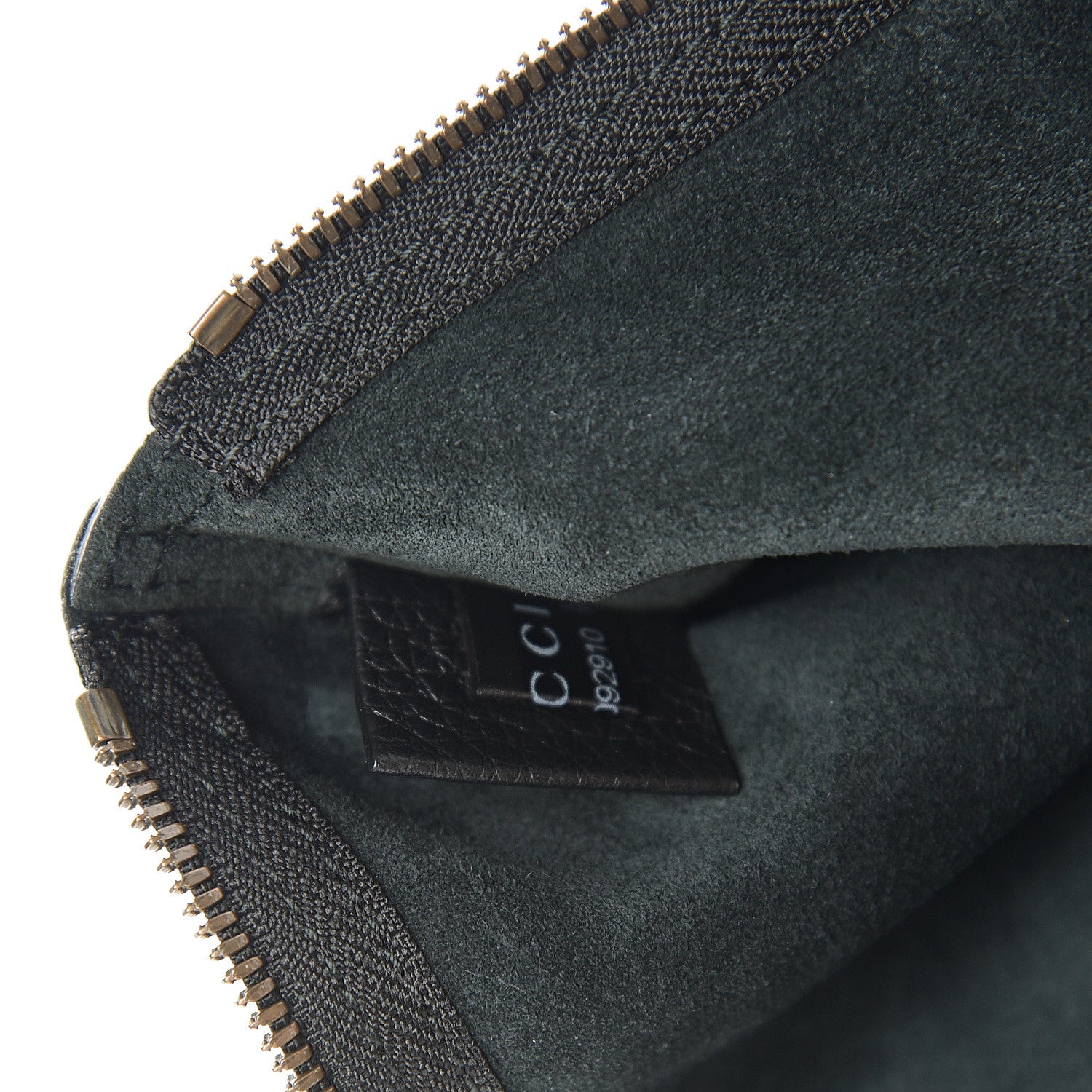 Gucci Pebbled Calfskin Large Logo Portfolio Clutch Black 5 of 8