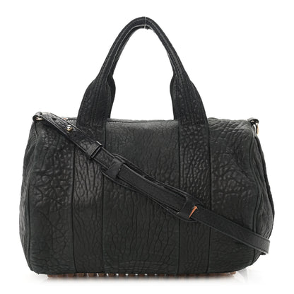 Alexander Wang Pebbled Lambskin Rockie Black Rose Gold Hardware 1 of 11