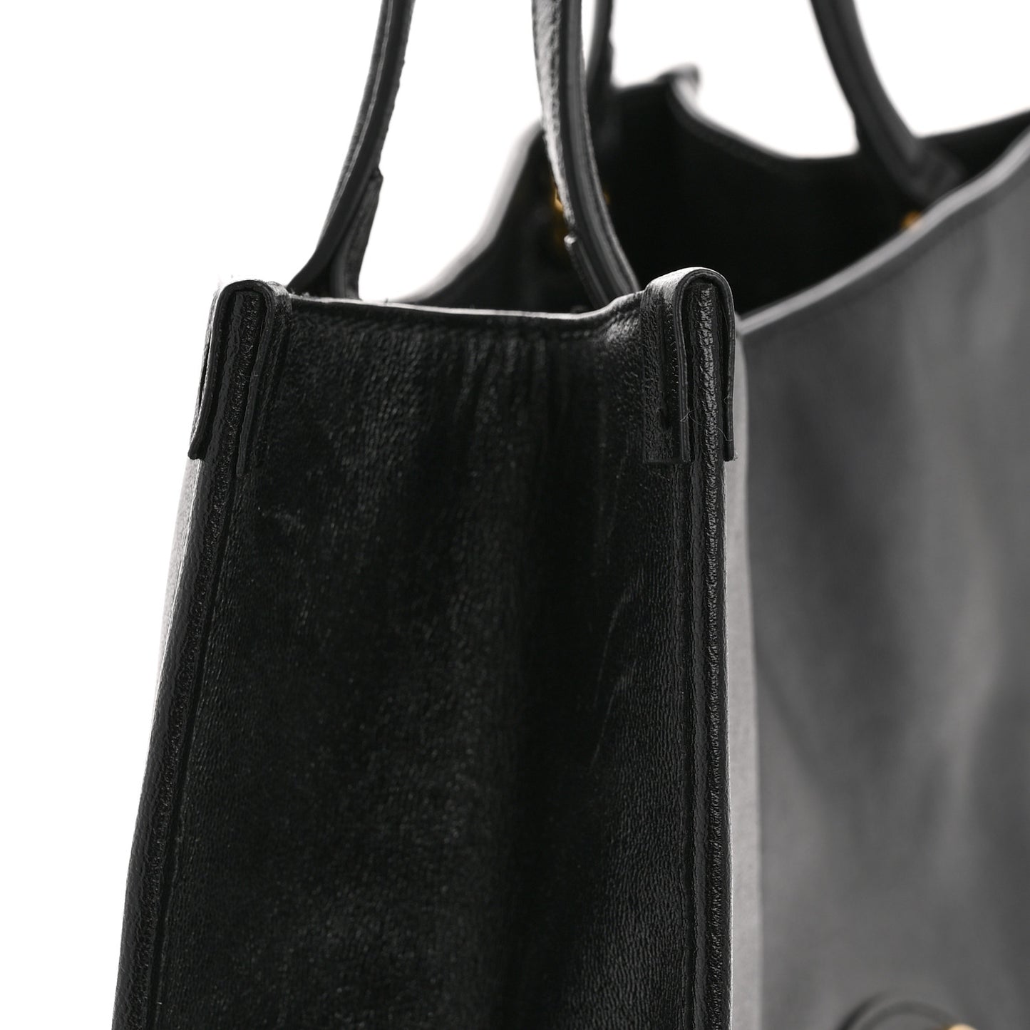 New Sakai Calfskin Lux Horsebit 1955 Tote Bag Black