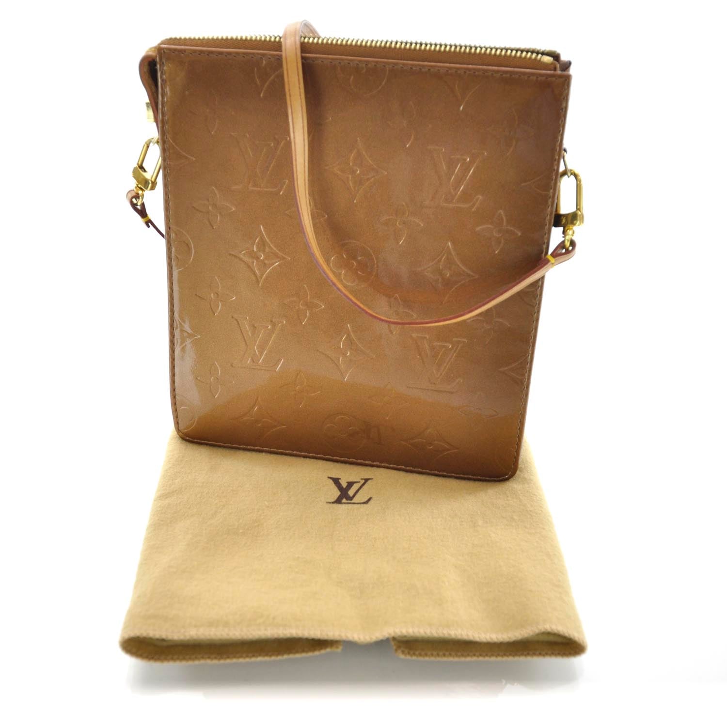 Louis Vuitton Vernis Mott Bronze 3 of 9