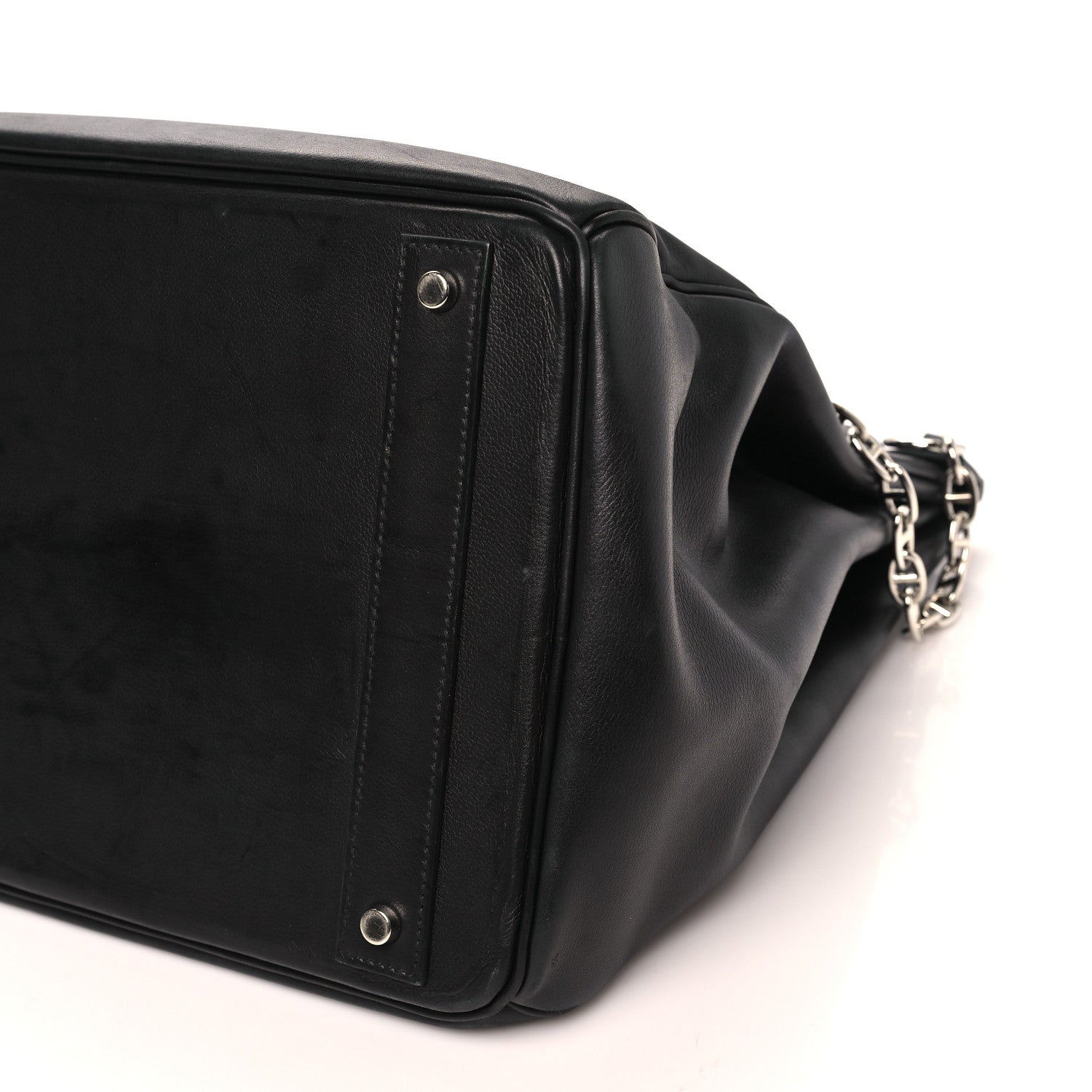 Hermes Veau Volupto Rock HAC Birkin 40 Black 9 of 12