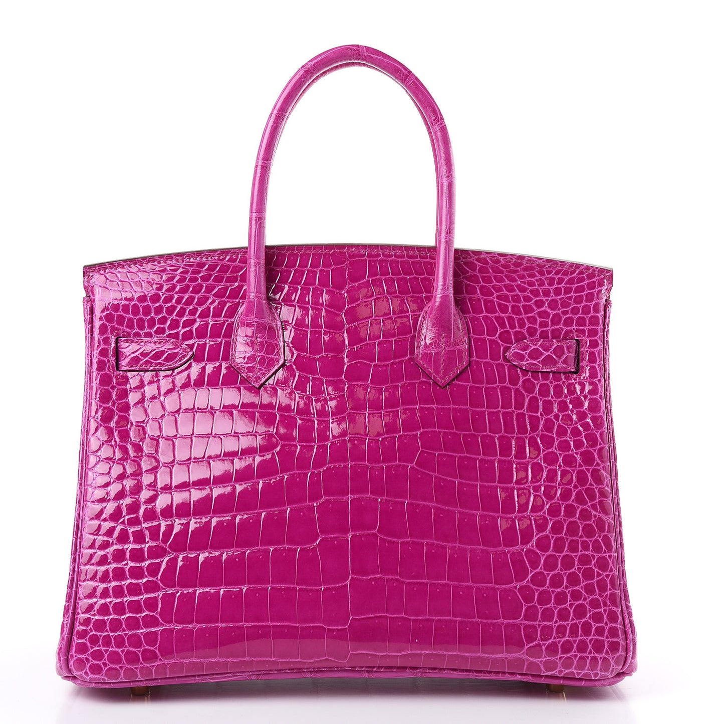 Shiny Porosus Crocodile Birkin 30 Rose Scheherazade