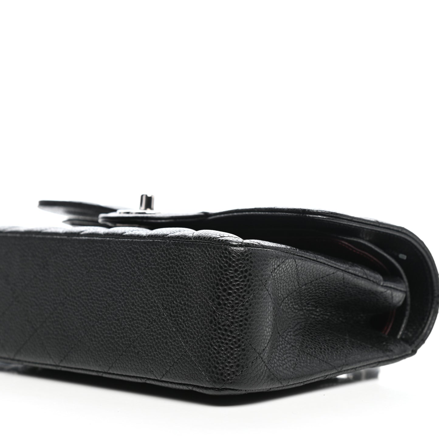 Caviar Quilted Small Double Flap Black