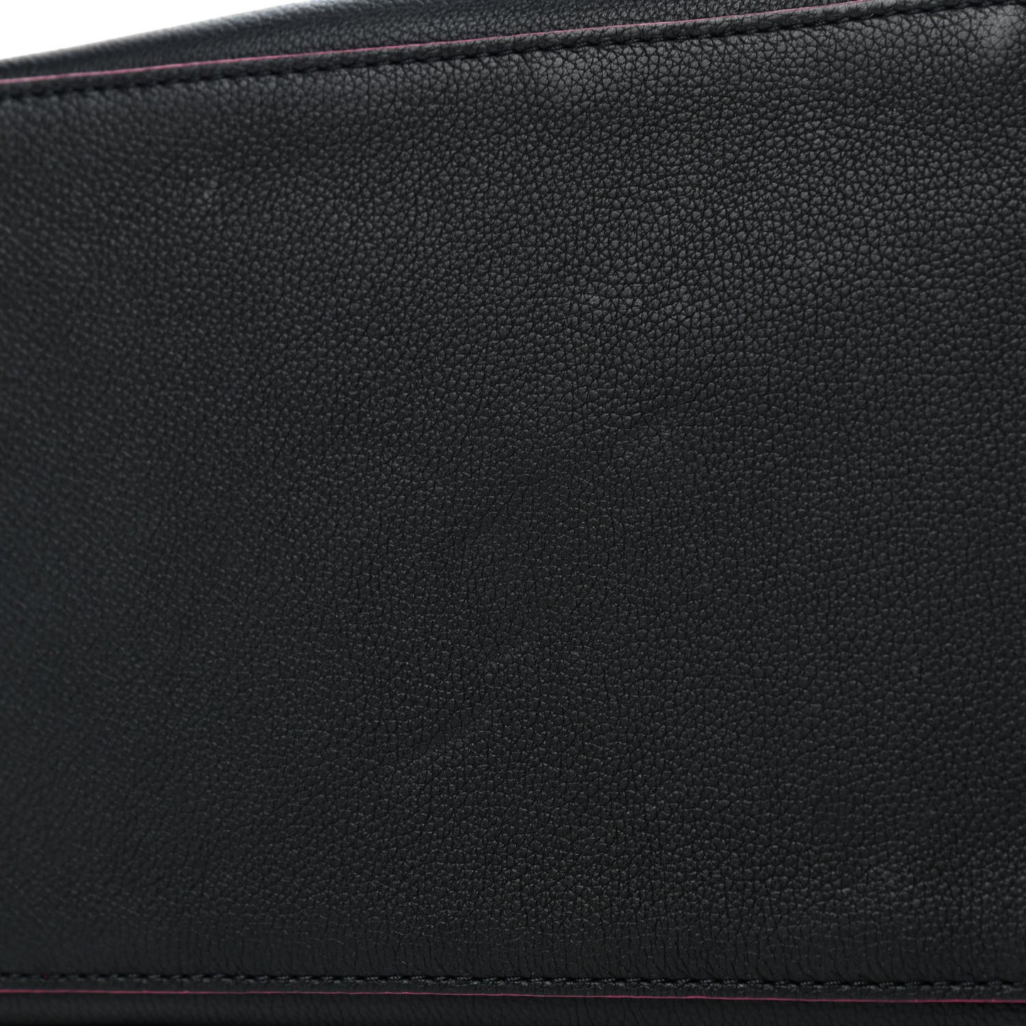 Calfskin Lockme Bucket Black