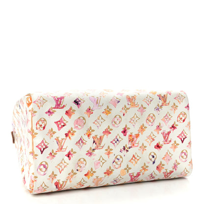 Louis Vuitton Watercolor Aquarelle Speedy 35 White 4 of 16