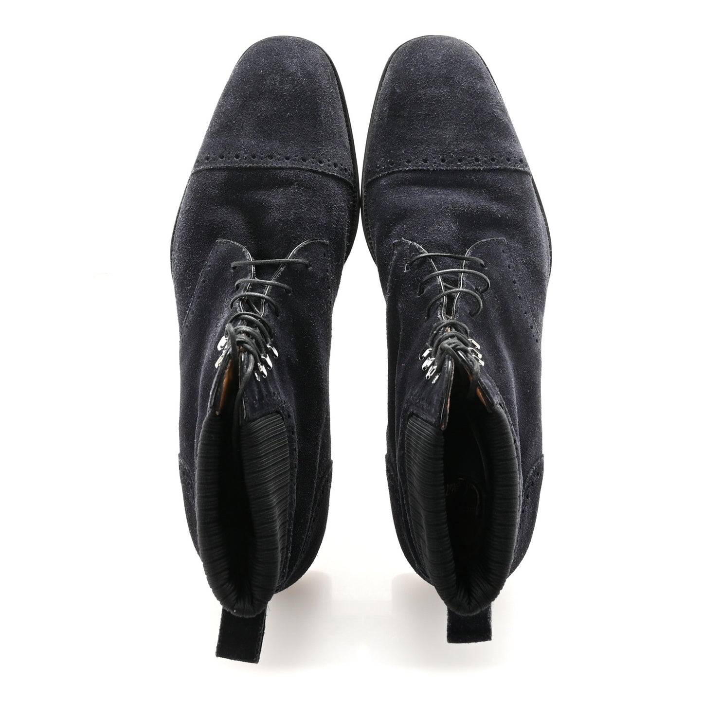 Crosta Wax Mens Citycroc 20 Lace up Ankle Boots 40.5 Navy